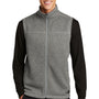 The North Face Mens Sweater Fleece Full Zip Vest - Heather Medium Grey