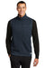 The North Face Mens Sweater Fleece Full Zip Vest Heather Urban Navy Blue Front