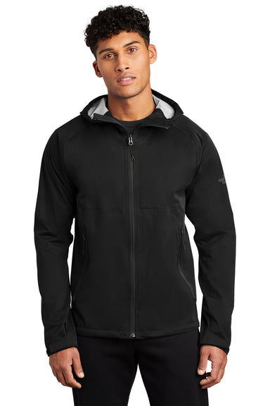 The North Face Mens All Weather DryVent Stretch Full Zip Hooded Jacket Black Front