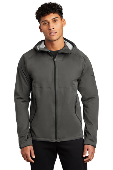 The North Face Mens All Weather DryVent Stretch Full Zip Hooded Jacket Asphalt Grey Front