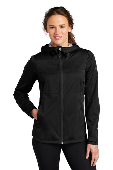 The North Face Womens All Weather DryVent Stretch Full Zip Hooded Jacket Black Front