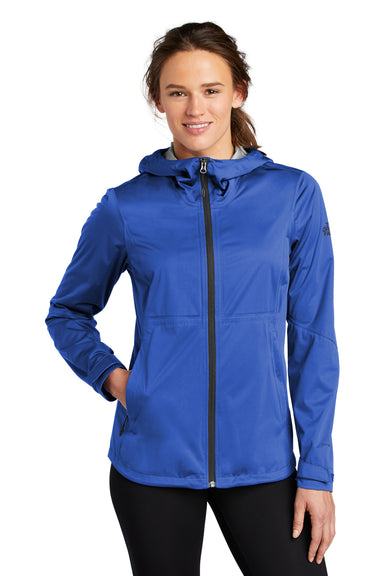 The North Face Womens All Weather DryVent Stretch Full Zip Hooded Jacket Blue Front