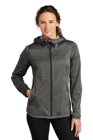 The North Face Womens All Weather DryVent Stretch Full Zip Hooded Jacket Asphalt Grey Front