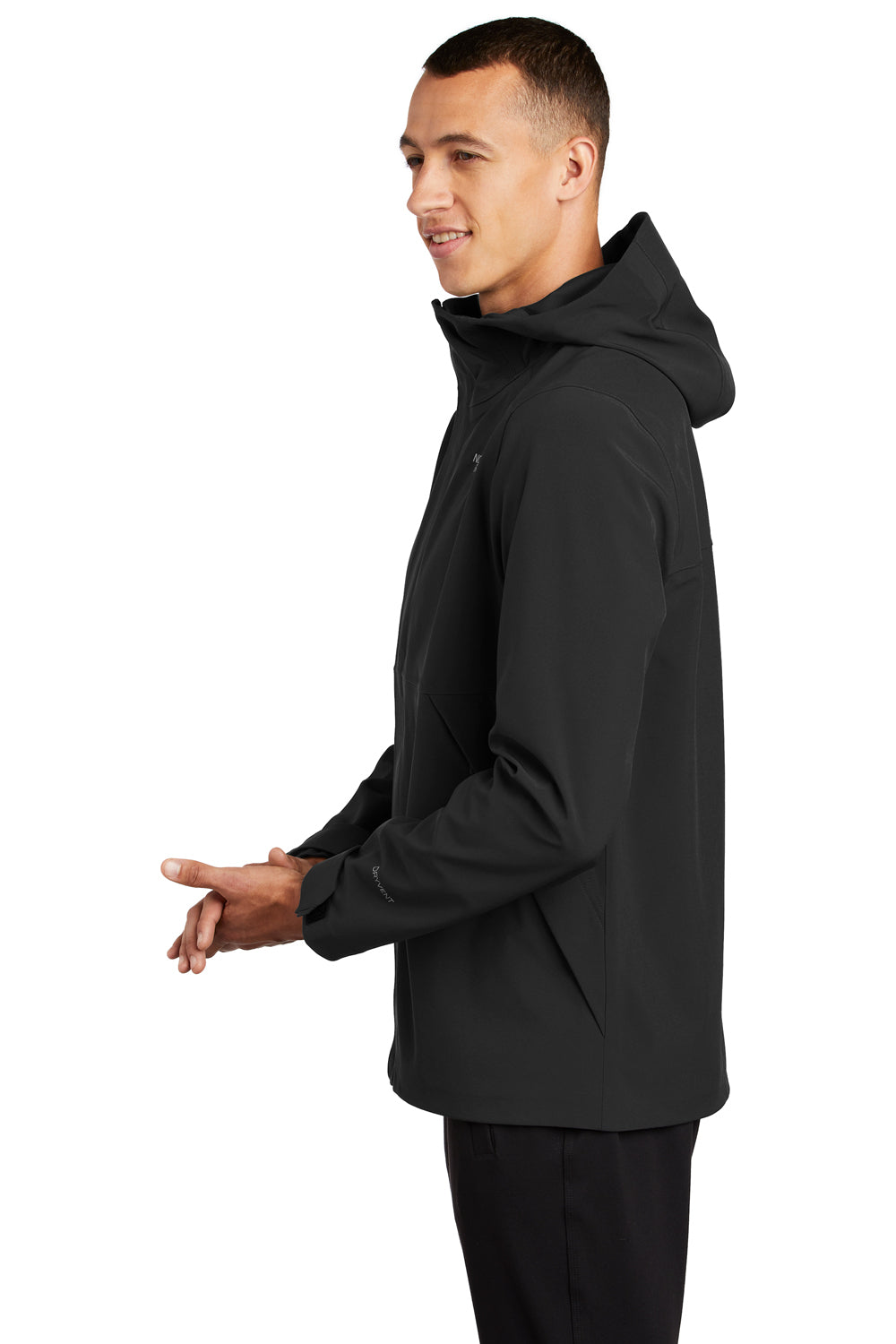 The North Face Mens Apex DryVent Full Zip Hooded Jacket Black Side
