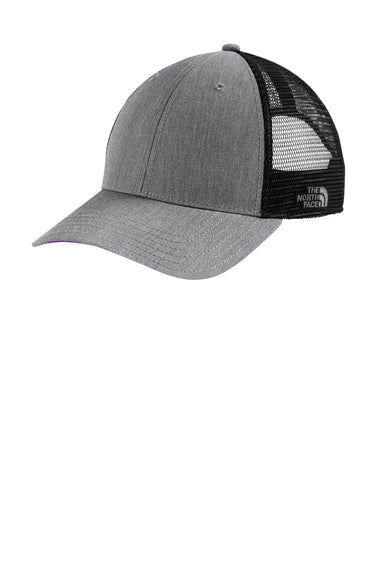 The North Face NF0A4VUA Ultimate Trucker Hat Heather Mid Grey/Black Front