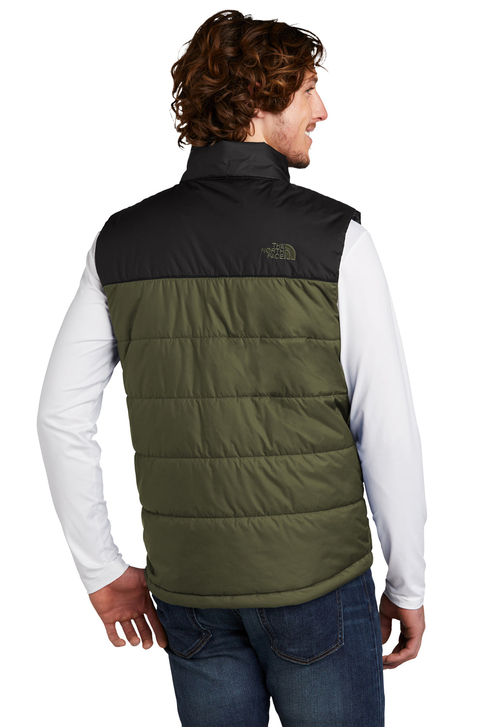 The North Face Mens Everyday Insulated Full Zip Vest Burnt Olive Green Side