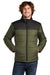 The North Face Mens Everyday Insulated Full Zip Jacket Burnt Olive Green Front