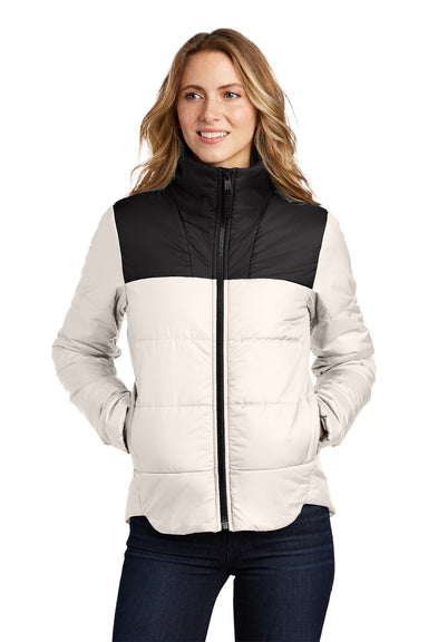 The North Face Womens Everyday Insulated Full Zip Jacket Vintage White Front