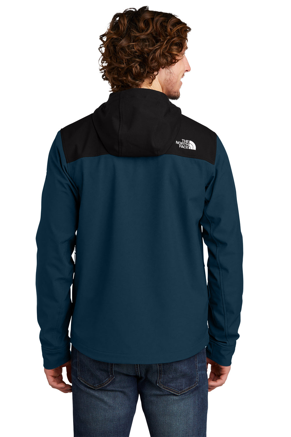 The North Face Mens Castle Rock Full Zip Hooded Jacket Blue Wing Side