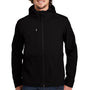 The North Face Mens Castle Rock Wind & Water Resistant Full Zip Hooded Jacket - Black - Closeout