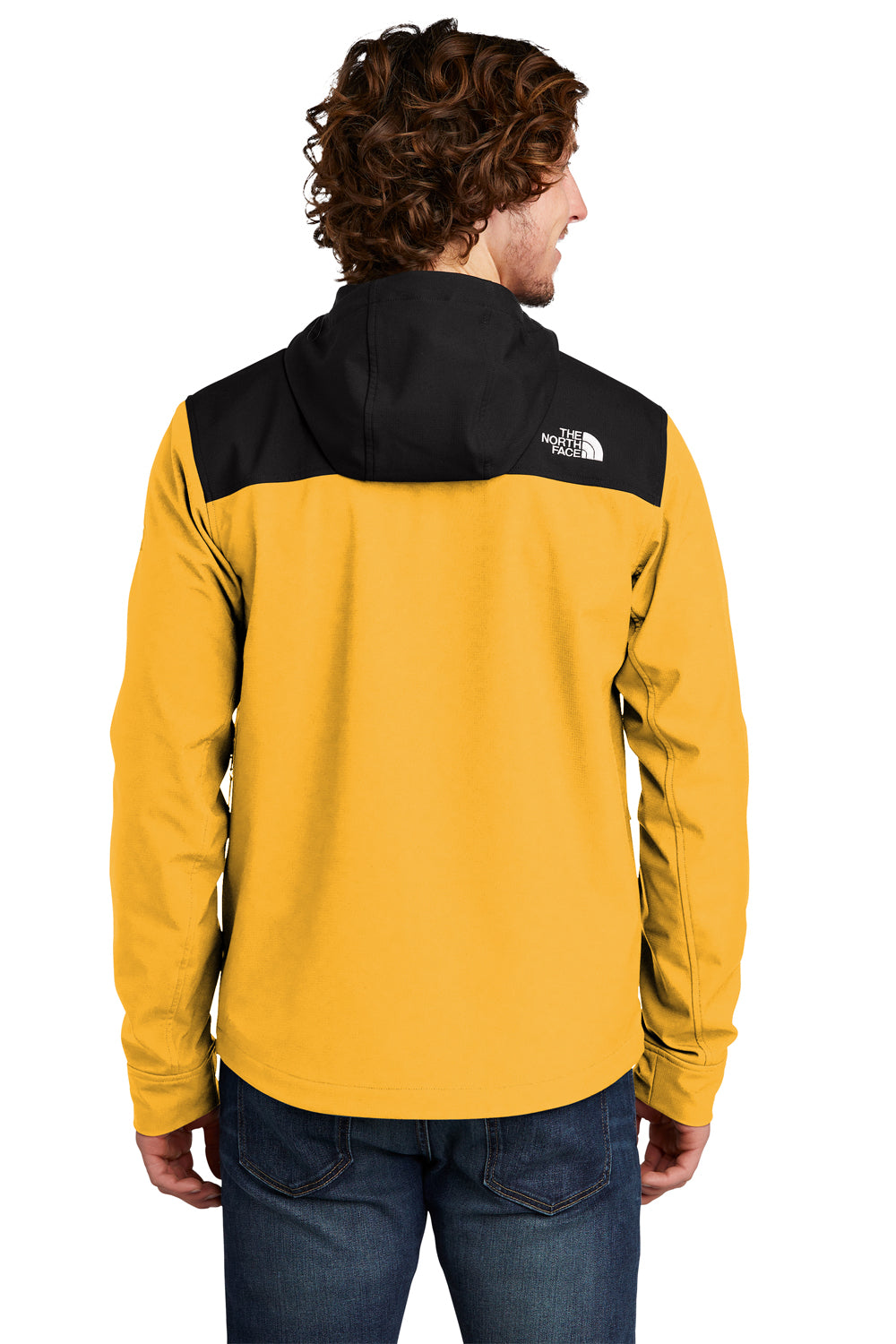 The North Face Mens Castle Rock Full Zip Hooded Jacket Yellow Side