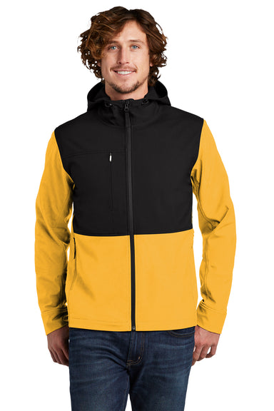 The North Face Mens Castle Rock Full Zip Hooded Jacket Yellow Front