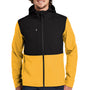 The North Face Mens Castle Rock Wind & Water Resistant Full Zip Hooded Jacket - Yellow - Closeout