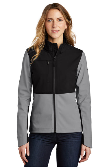 The North Face Womens Castle Rock Full Zip Jacket Mid Grey Front