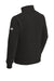 The North Face NF0A5ISE 1/4 Zip Sweater Fleece Sweatshirt Heather Black Flat Back