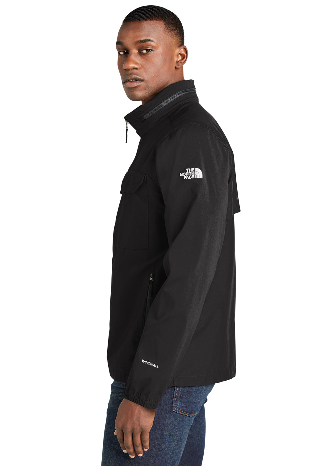 The North Face NF0A5ISG Packable Travel Full Zip Jacket Black Side