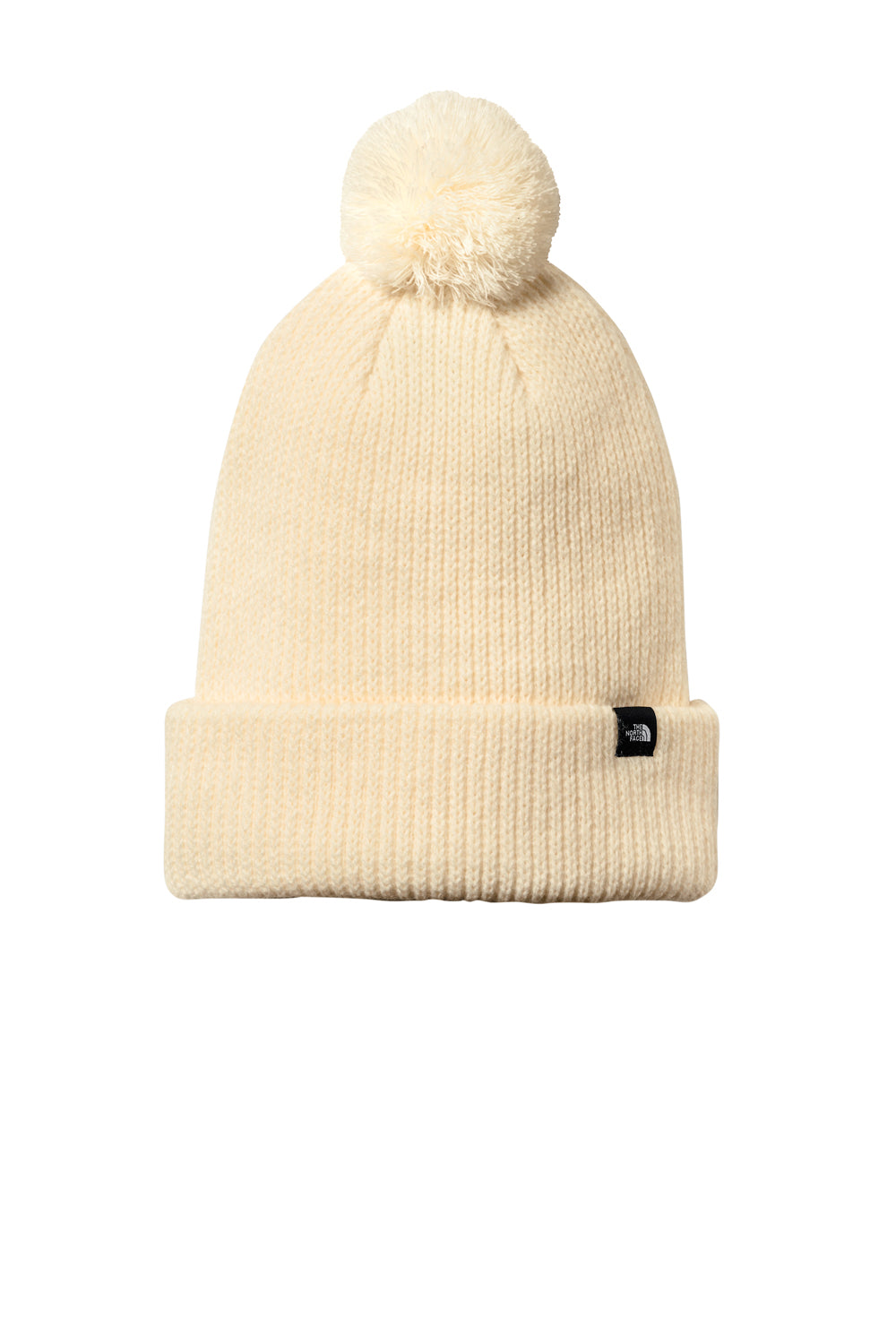 The North Face NF0A7RGI Pom Beanie Vintage White Front