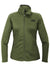The North Face NF0A7V62 Womens Skyline Full Zip Fleece Jacket Heather Clover Green Flat Front