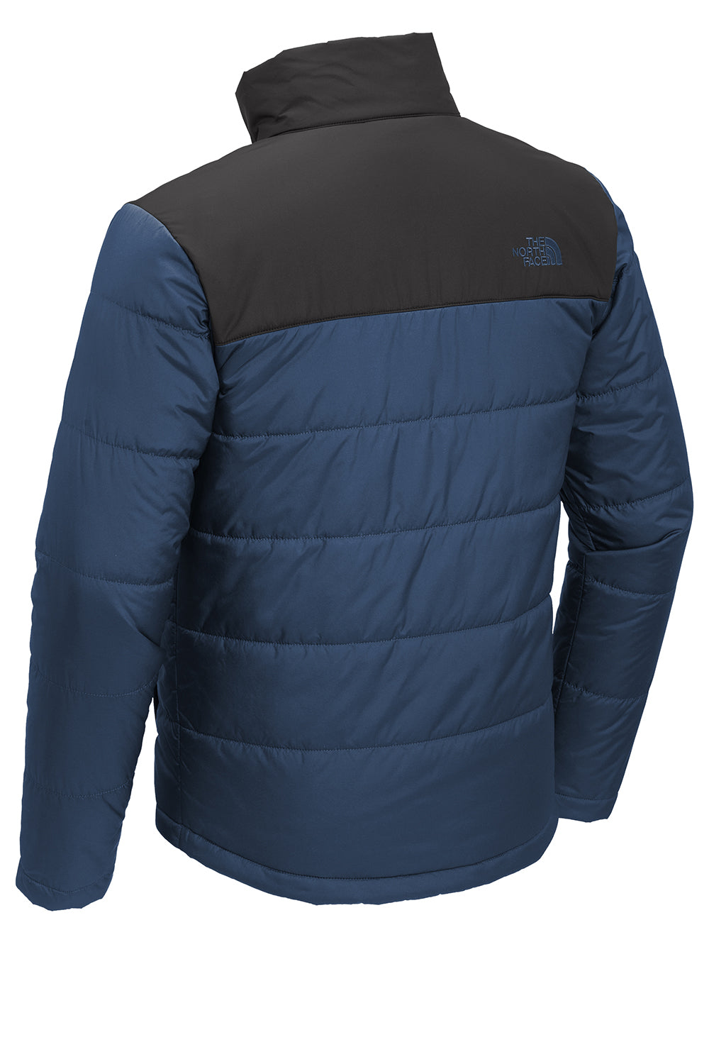 The North Face NF0A7V6J Mens Everyday Insulated Full Zip Jacket Shady Blue Flat Back