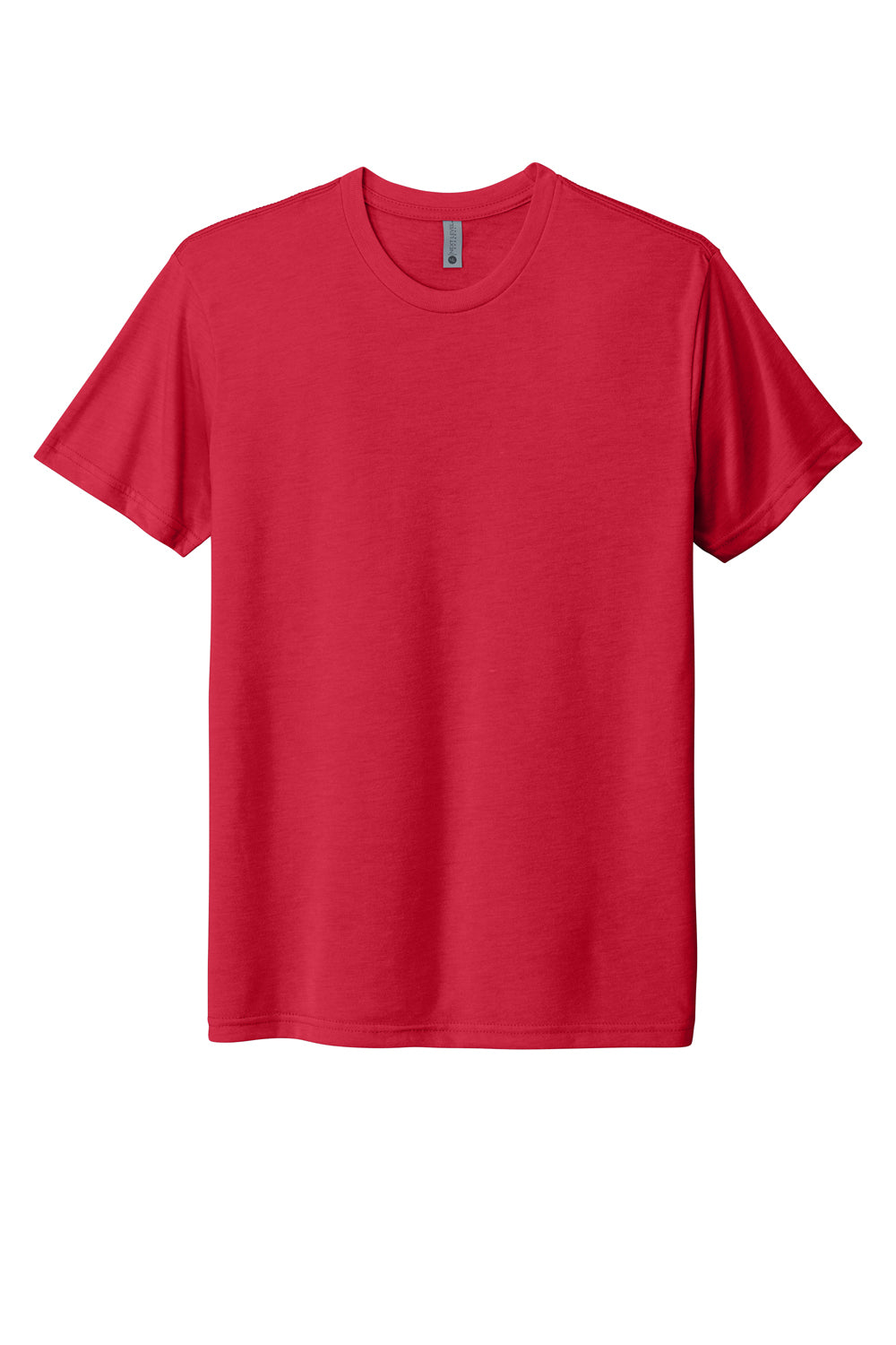 Next Level Mens Jersey Short Sleeve Crewneck T-Shirt Red Flat Front