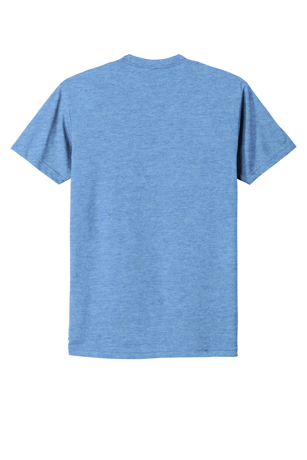 Next Level NL6210/N6210/6210 Mens CVC Jersey Short Sleeve Crewneck T-Shirt Heather Columbia Blue Flat Back