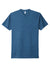 Next Level NL6210/N6210/6210 Mens CVC Jersey Short Sleeve Crewneck T-Shirt Heather Cool Blue Flat Front
