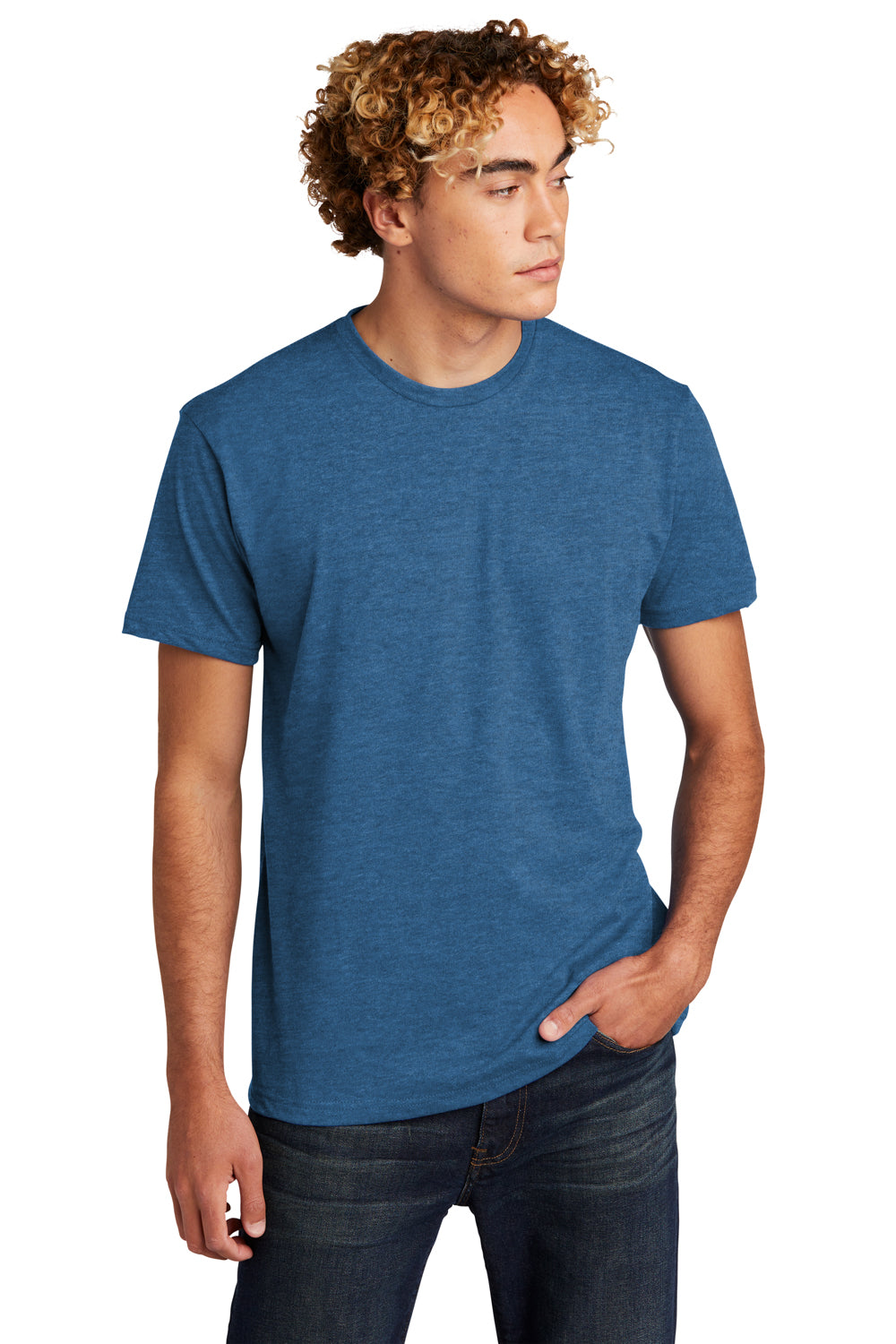 Next Level 6210 Unisex CVC T-Shirt - Heather Cool Blue - Xs