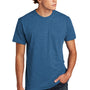 Next Level Mens CVC Jersey Short Sleeve Crewneck T-Shirt - Heather Cool Blue