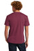 Next Level NL6210/N6210/6210 Mens CVC Jersey Short Sleeve Crewneck T-Shirt Heather Maroon Back