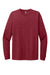 Next Level NL6211 Mens CVC Long Sleeve Crewneck T-Shirt Cardinal Red Flat Front