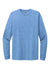 Next Level NL6211 Mens CVC Long Sleeve Crewneck T-Shirt Heather Columbia Blue Flat Front