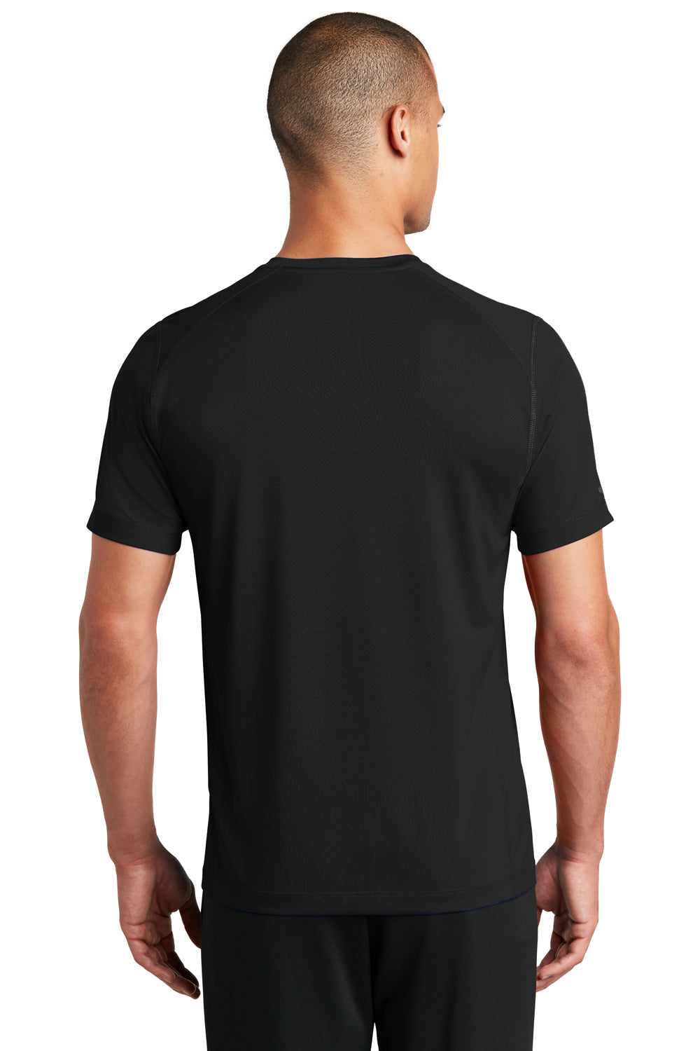 Ogio Mens Endurance Level Mesh Short Sleeve Crewneck T-Shirt Blacktop  Side