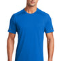 Ogio Mens Endurance Level Moisture Wicking Mesh Short Sleeve Crewneck T-Shirt - Electric Blue