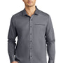 Ogio Mens Urban Moisture Wicking Long Sleeve Button Down Shirt w/ Pocket - Gear Grey