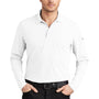 Ogio Mens Caliber 2.0 Moisture Wicking Long Sleeve Polo Shirt - Bright White