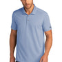Ogio Mens Code Stretch Moisture Wicking Short Sleeve Polo Shirt - Heather Force Blue