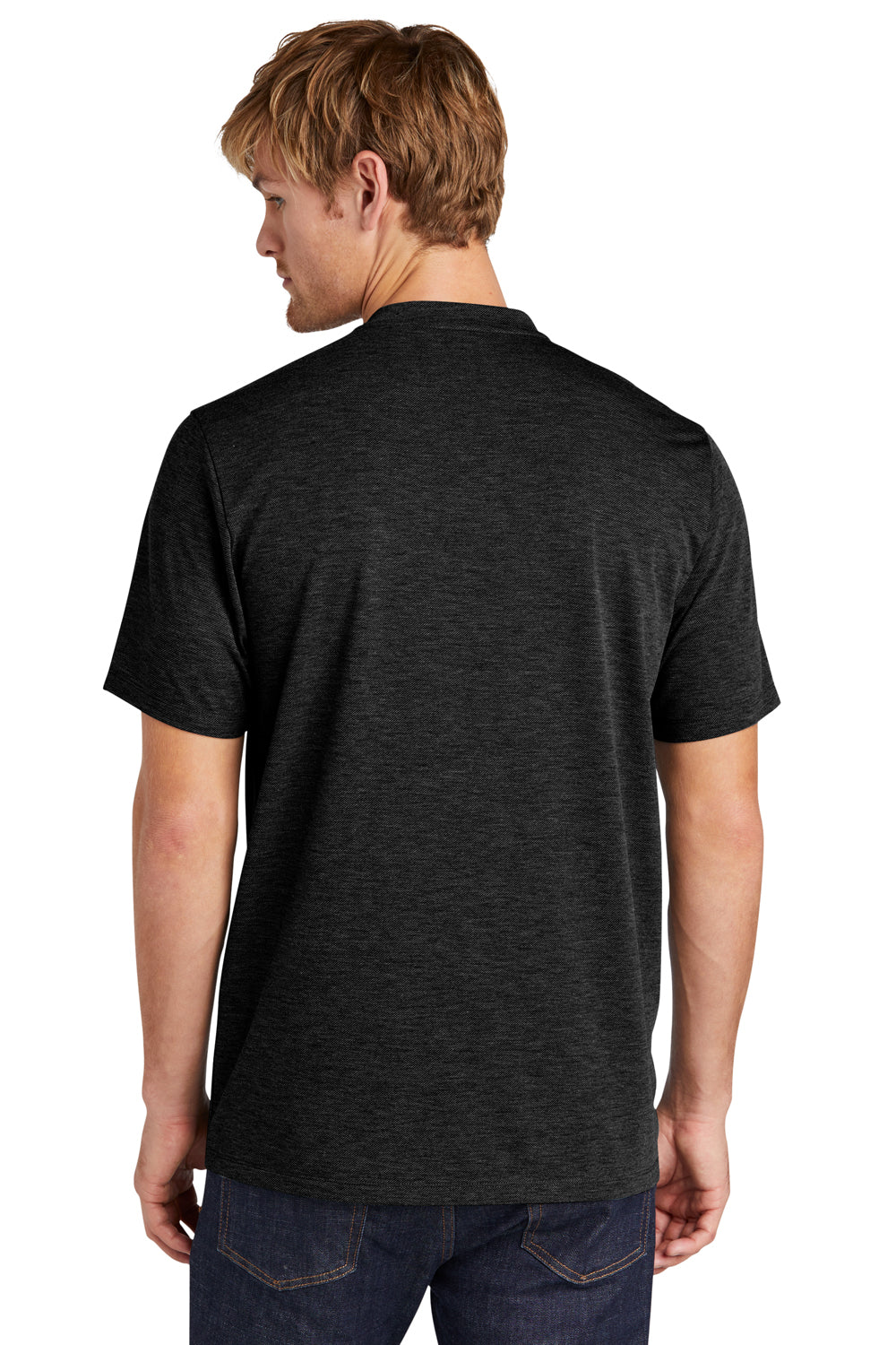 Ogio OG148 Evolution Short Sleeve Henley T-Shirt Blacktop Back