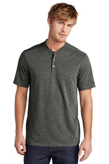 Ogio OG148 Evolution Short Sleeve Henley T-Shirt Tarmac Grey Front