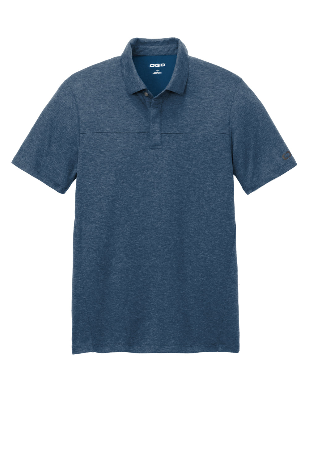 Ogio Mens Command Short Sleeve Polo Shirt Spar Blue Flat Front