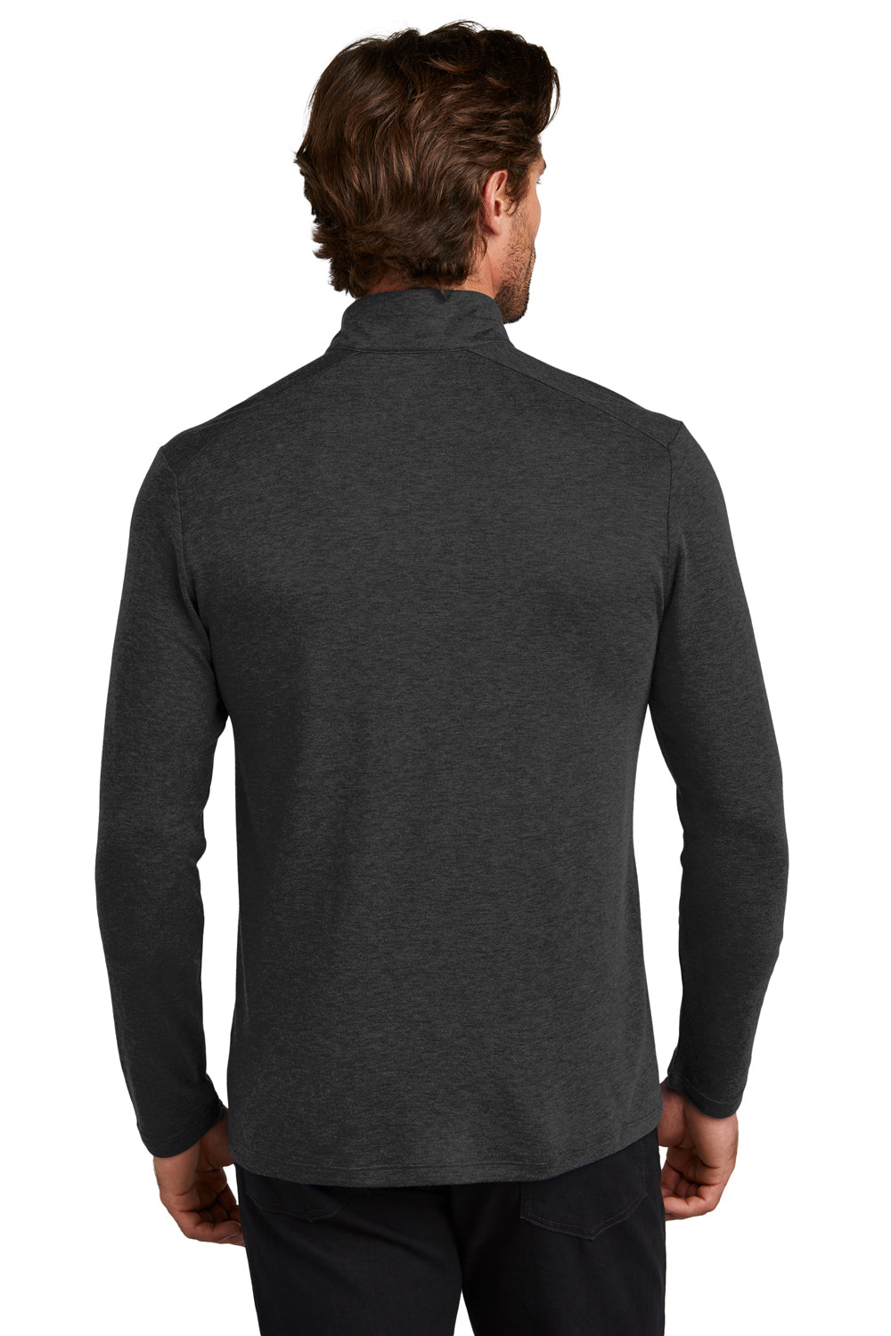 Ogio Mens Command 1/4 Snap Sweater Blacktop Back