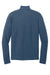 Ogio Mens Command 1/4 Snap Sweater Spar Blue Flat Back