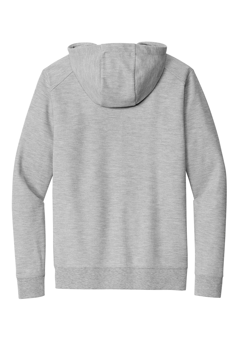 Ogio OG162 Mens Revive Full Zip Hooded Sweatshirt Hoodie Heather Light Grey Flat Back