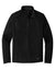 Ogio OG729 Mens Grit Fleece 1/4 Zip Sweatshirt Blacktop Flat Front
