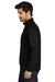 Ogio OG729 Mens Grit Fleece 1/4 Zip Sweatshirt Blacktop Side