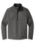 Ogio OG729 Mens Grit Fleece 1/4 Zip Sweatshirt Heather Diesel Grey Flat Front