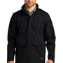 Ogio Mens Utilitarian Wind & Water Resistant Full Zip Hooded Jacket - Blacktop