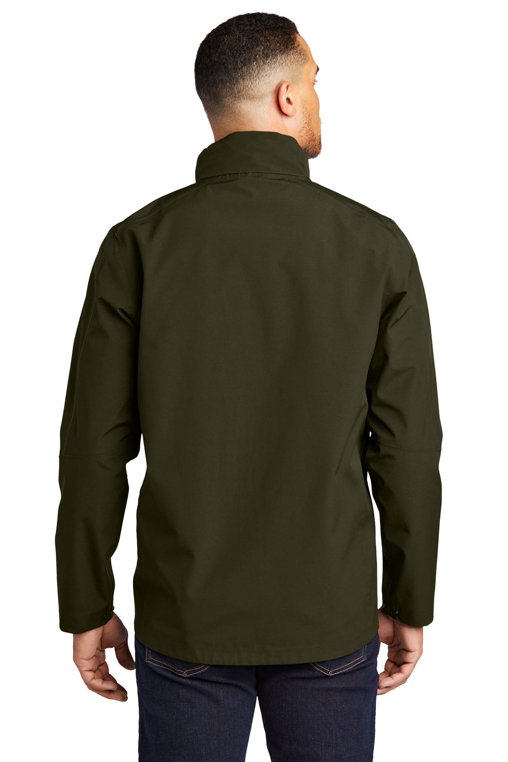 Ogio Mens Utilitarian Full Zip Hooded Jacket Drive Green Side