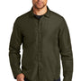 Ogio Mens Water Resistant Reverse Button Down Shirt Jacket - Drive Green
