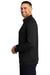 Ogio Mens Luuma Fleece 1/4 Zip Sweatshirt Blacktop Side