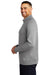 Ogio Mens Luuma Fleece 1/4 Zip Sweatshirt Heather Petrol Grey Side